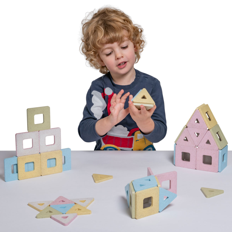 Polydron Ensemble de base magnétique, jouets magnétiques à partir de 12 mois Polydron Ensemble de base magnétique, jouets magnétiques à partir de 12 mois