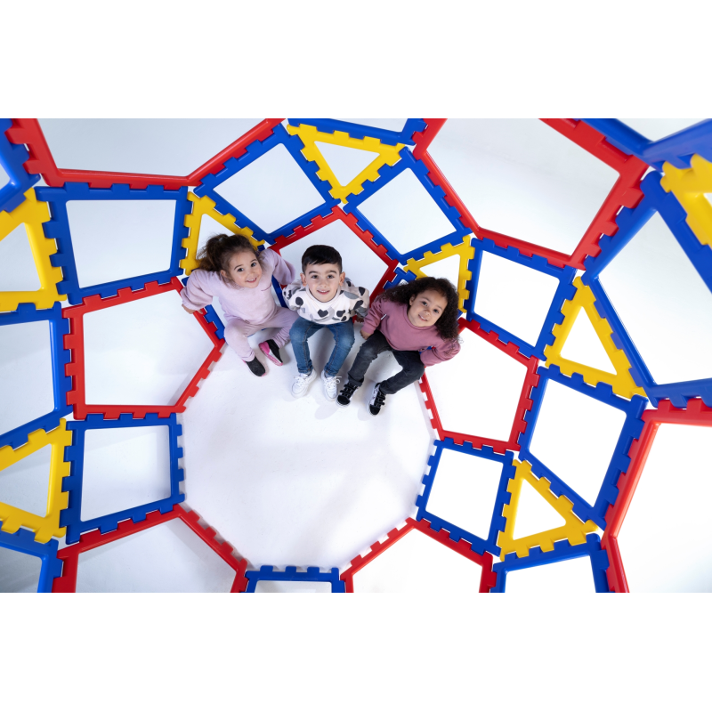 XL Polydron Geo dome, grand set de 62 Pieces, tres grand Geo Dome XL Polydron Geo dome, grand set de 62 Pieces, tres grand Geo Dome