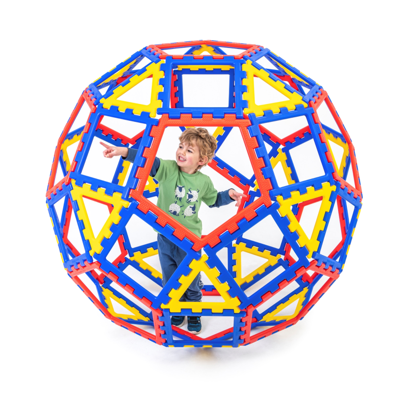 XL Polydron Geo dome, grand set de 62 Pieces, tres grand Geo Dome XL Polydron Geo dome, grand set de 62 Pieces, tres grand Geo Dome