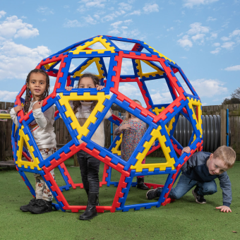 XL Polydron Geo dome, grand set de 62 Pieces, tres grand Geo Dome