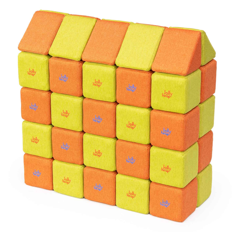 Blocs magnétiques Jolly Heap en tissu doux et en mousse Blocs magnétiques Jolly Heap en tissu doux et en mousse