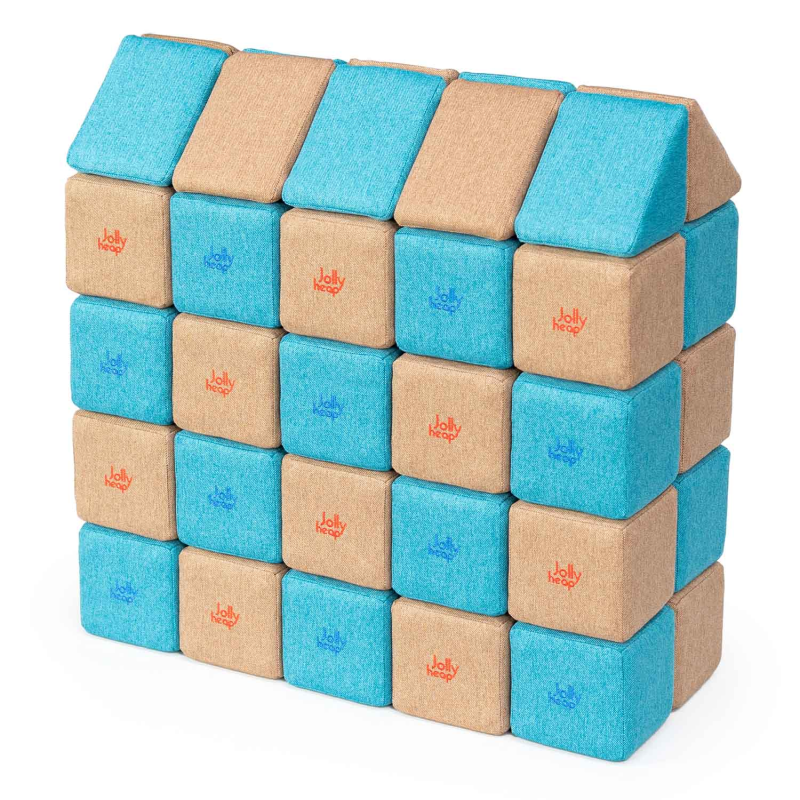 Blocs magnétiques Jolly Heap en tissu doux et en mousse Blocs magnétiques Jolly Heap en tissu doux et en mousse