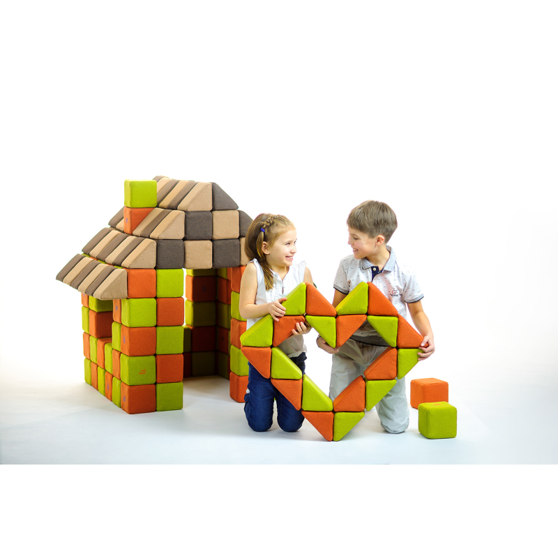 Blocs magnétiques Jolly Heap en tissu doux et en mousse Blocs magnétiques Jolly Heap en tissu doux et en mousse
