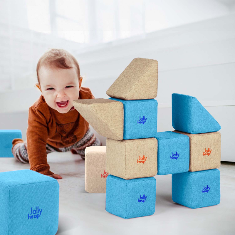 Blocs magnétiques Jolly Heap en tissu doux et en mousse Blocs magnétiques Jolly Heap en tissu doux et en mousse