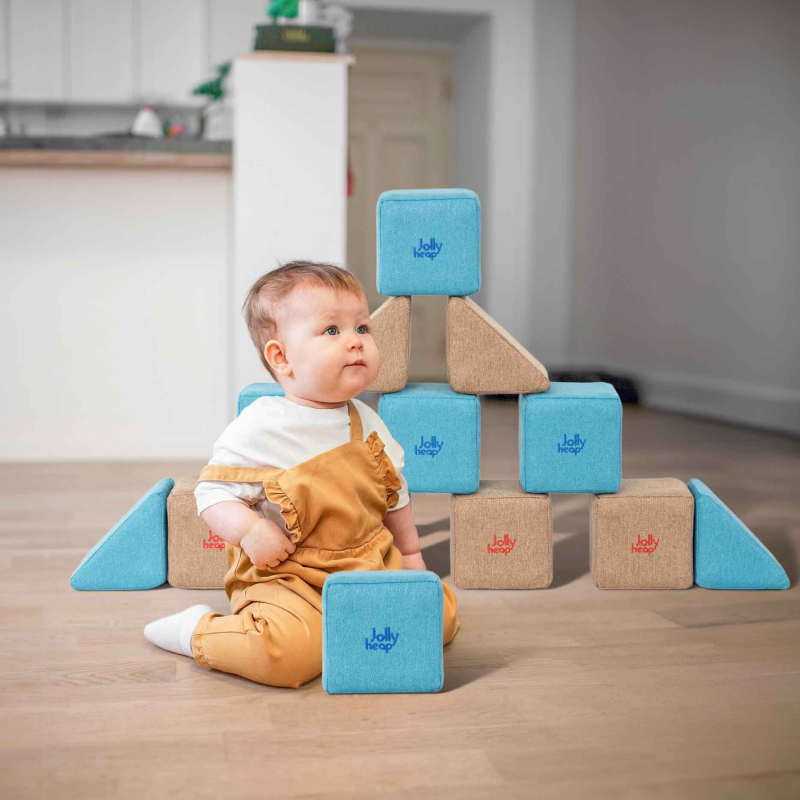 Blocs magnétiques Jolly Heap en tissu doux et en mousse Blocs magnétiques Jolly Heap en tissu doux et en mousse