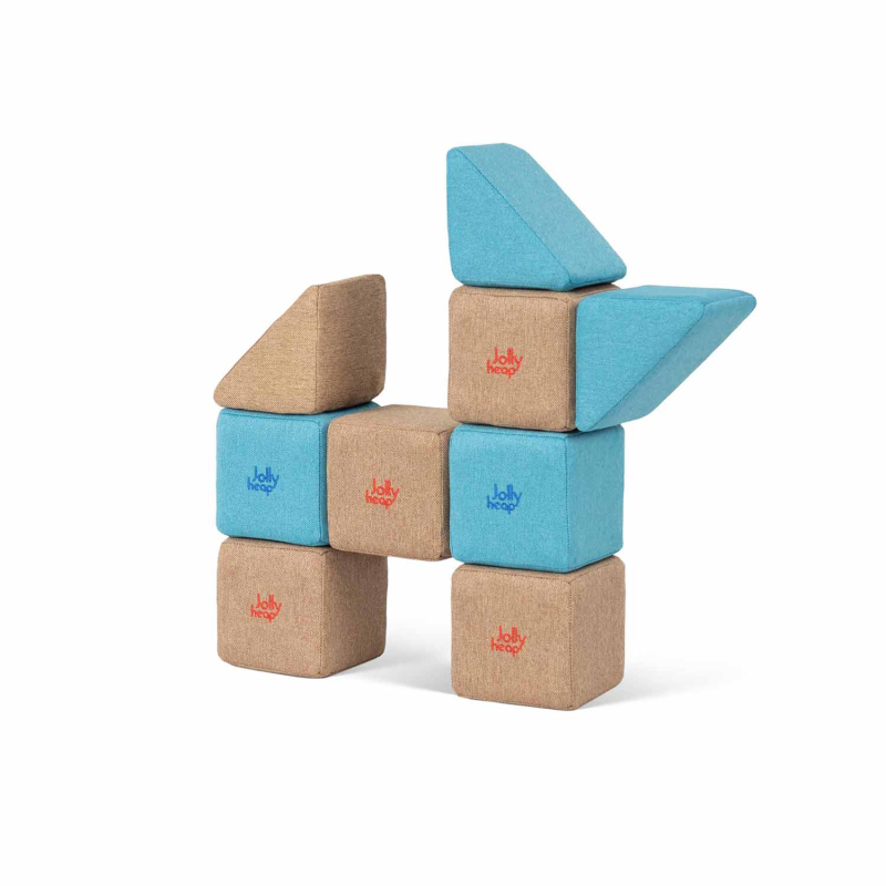 Blocs magnétiques Jolly Heap en tissu doux et en mousse Blocs magnétiques Jolly Heap en tissu doux et en mousse