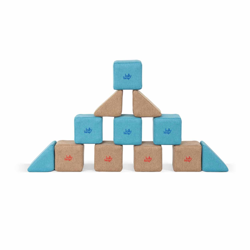 Blocs magnétiques Jolly Heap en tissu doux et en mousse Blocs magnétiques Jolly Heap en tissu doux et en mousse