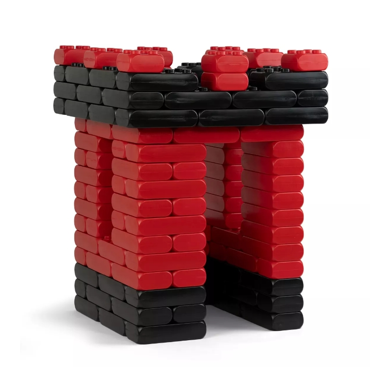 Château fort, construire ton propre château, une grande tour en bleu.