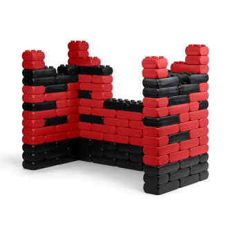 Château fort, construire ton propre château, une grande tour en bleu.