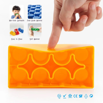 Blocs de construction souples uniques en matériau antibactérien, sans danger pour les bébés à partir de 3 ans. Blocs de construction souples uniques en matériau antibactérien, sans danger pour les bébés à partir de 3 ans.