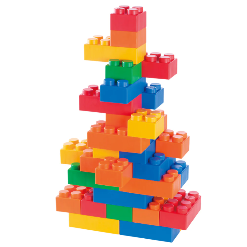 Blocs de construction souples uniques en matériau antibactérien, sans danger pour les bébés à partir de 3 ans. Blocs de construction souples uniques en matériau antibactérien, sans danger pour les bébés à partir de 3 ans.