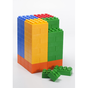 blocs jaunes, verts, rouges, bleus et orange. Jouets à partir de 3 mois. blocs jaunes, verts, rouges, bleus et orange. Jouets à partir de 3 mois.