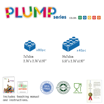 Blocs sécurisés, homologués pour les enfants à partir de 3 mois. Blocs sécurisés, homologués pour les enfants à partir de 3 mois.