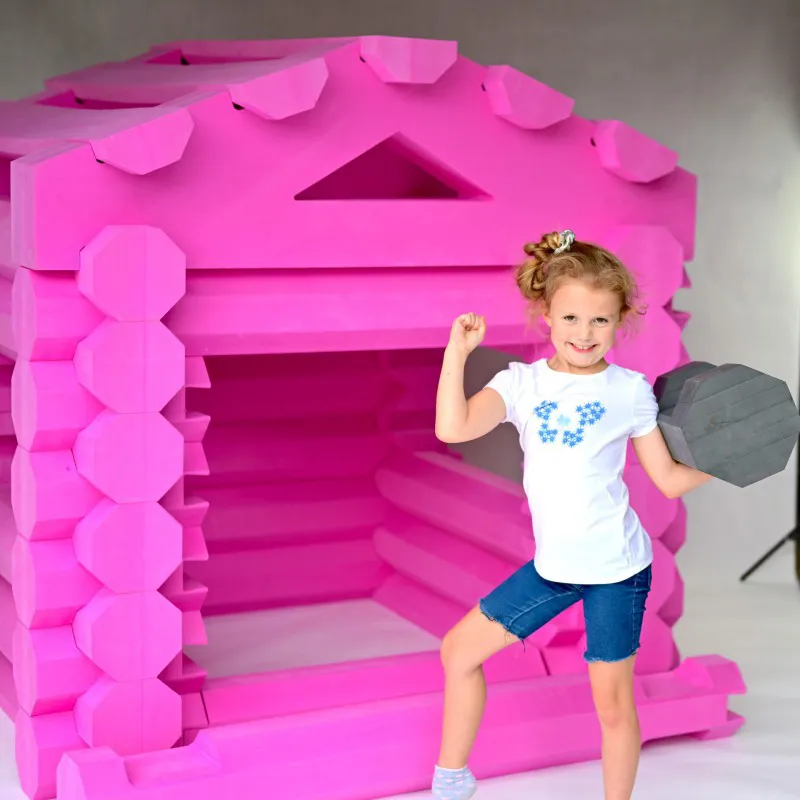 Cabane en rondins jouet XL géante