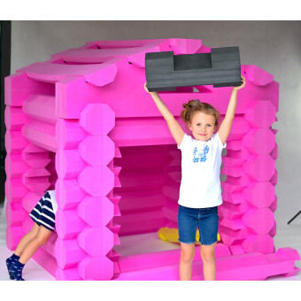 Cabane en rondins jouet XL géante