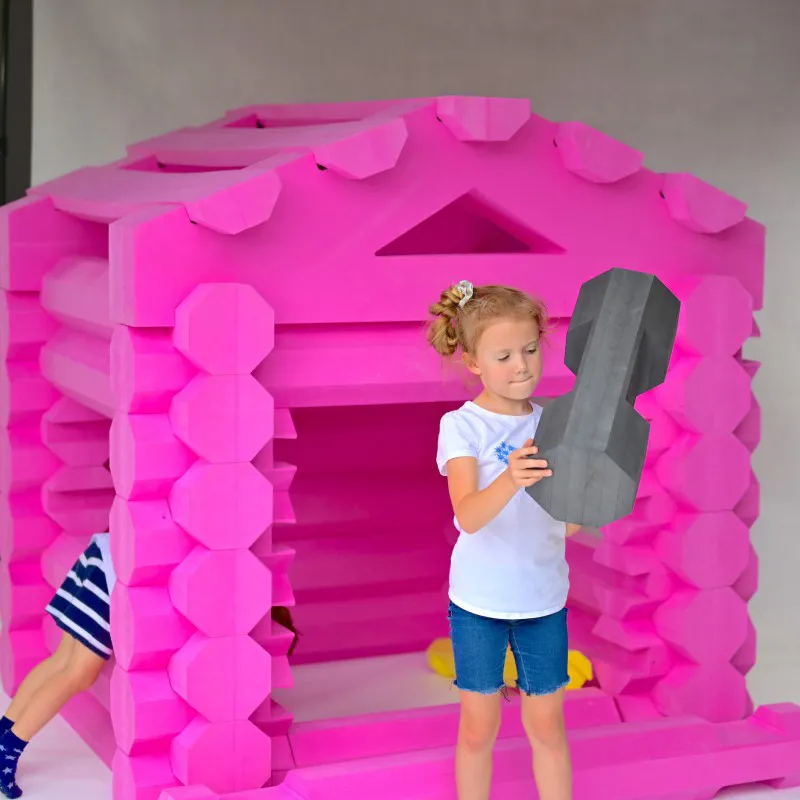 Cabane en rondins jouet XL géante