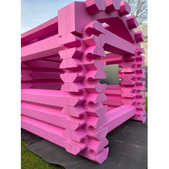 Cabane en rondins jouet XL géante